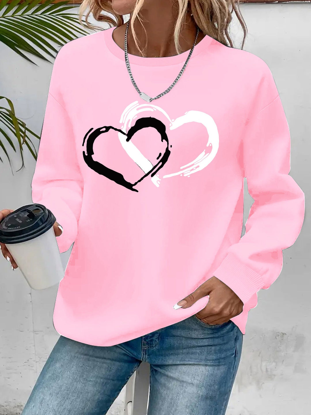 Elegant Heart Sweater - Soft, Cozy Fabric with Flattering Fit 2