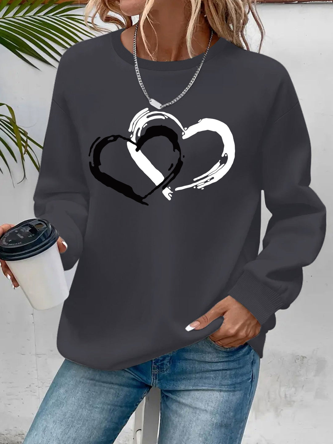 Elegant Heart Sweater - Soft, Cozy Fabric with Flattering Fit 3