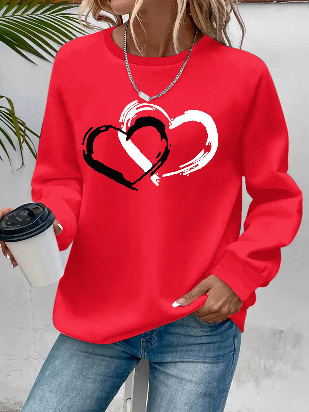 Elegant Heart Sweater - Soft, Cozy Fabric with Flattering Fit 5