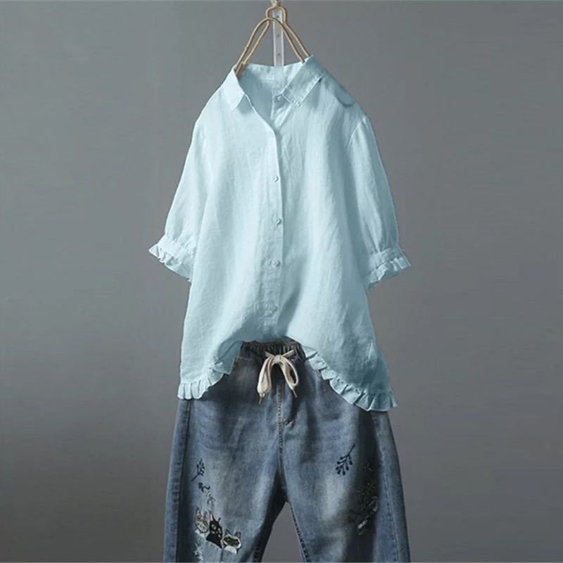 Womens Blouse - Timeless Design & Flattering Fit for Any Occasion-5