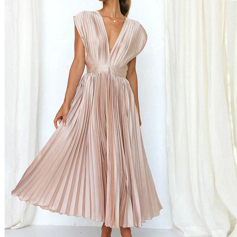 Variant image for Adela™ Maxi Dress - Elegant V-Neck Long Dress for Women, Versatile Style-9