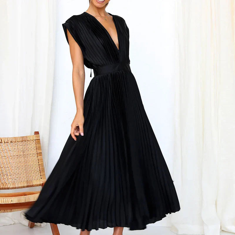 Variant image for Adela™ Maxi Dress - Elegant V-Neck Long Dress for Women, Versatile Style-13