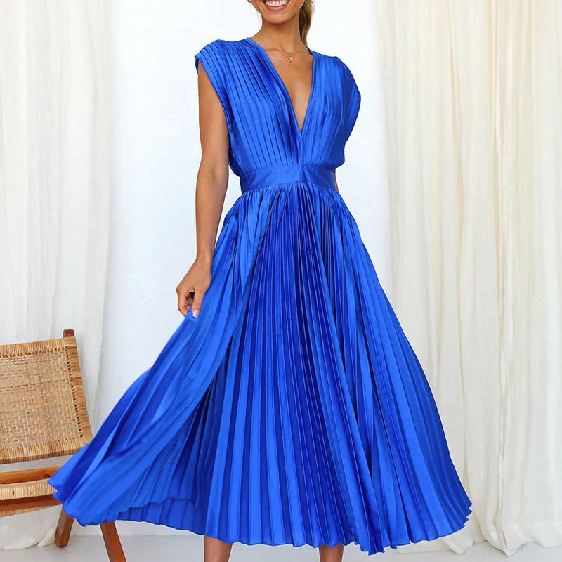Variant image for Adela™ Maxi Dress - Elegant V-Neck Long Dress for Women, Versatile Style-17
