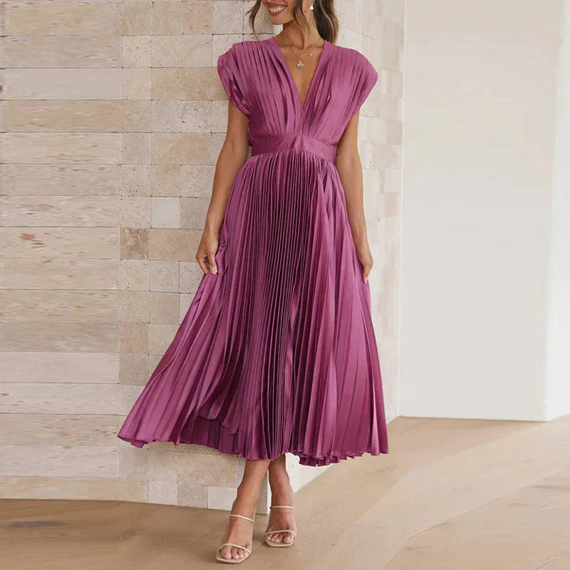 Variant image for Adela™ Maxi Dress - Elegant V-Neck Long Dress for Women, Versatile Style-25