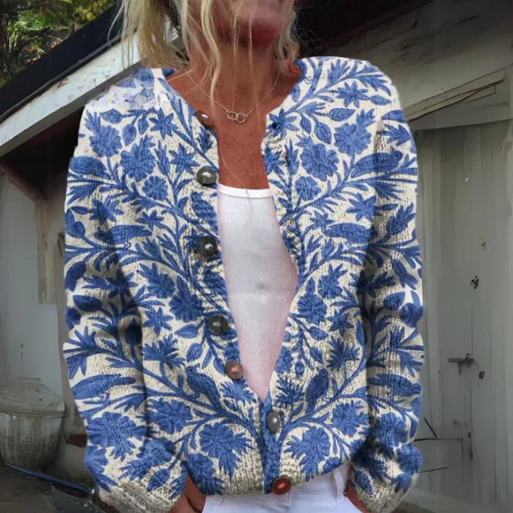 Stylish Flower Pattern Vest - Cozy, Lightweight, Versatile Layering Piece-3