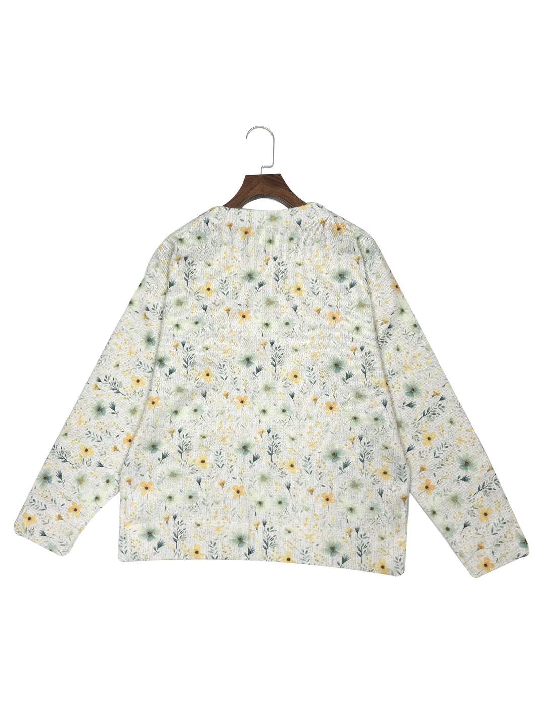 Floral Knit Cardigan - Effortless Style & All-Day Comfort for Women-5
