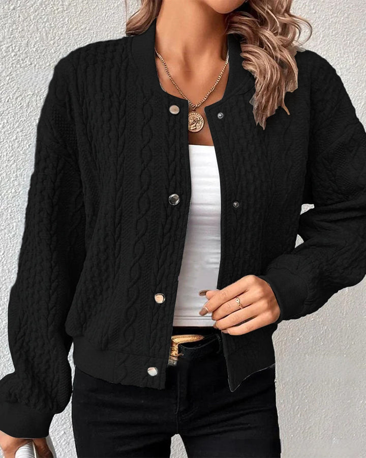 Black Long Cardigan - Cozy, Versatile Layering Piece for Women-5