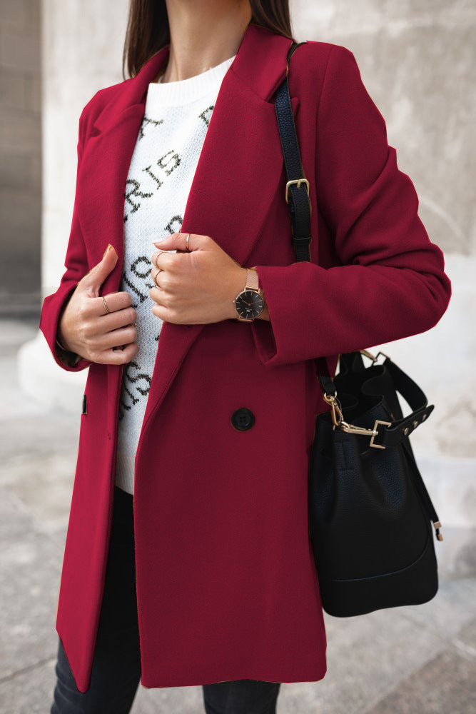 Variant image for Elianna™ Double-Breasted Winter Coat for Women - Timeless Elegance & Comfort-25