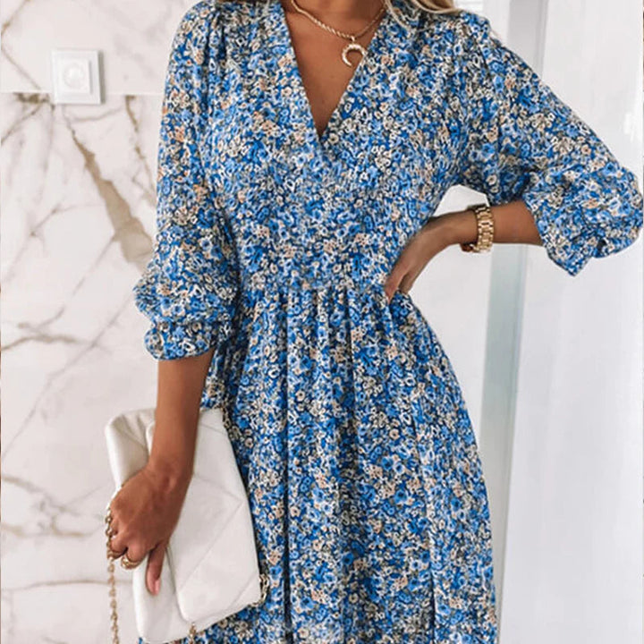 Variant image for Womens Dress - Elegant Floral Midi for Wedding Guests & Summer Events-18