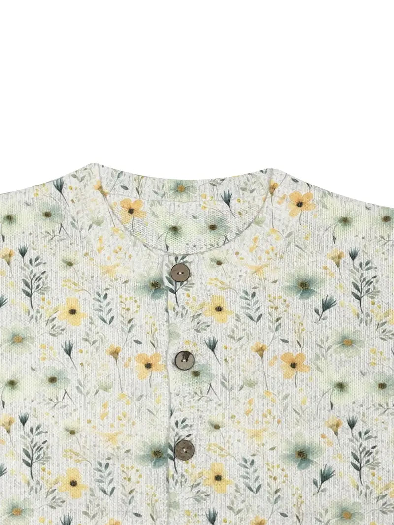 Floral Knit Cardigan - Effortless Style & All-Day Comfort for Women-4