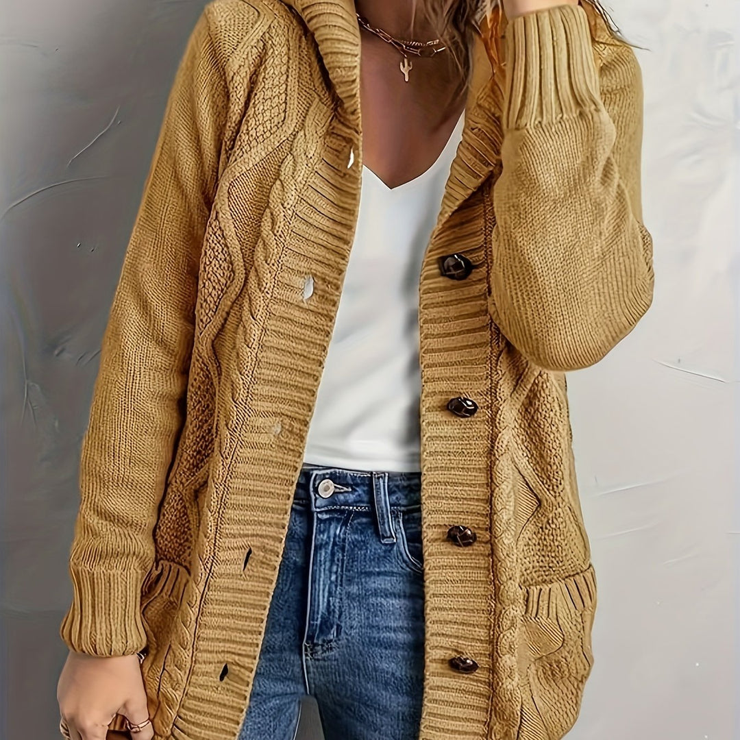 Variant image for Mustard Long Cardigan - Stylish Comfort for All Seasons, Women’s Fit-11