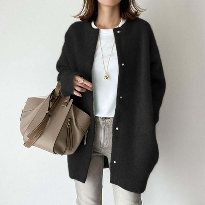 AVERY Black Long Cardigan - Premium Comfort & Timeless Style for Women-2