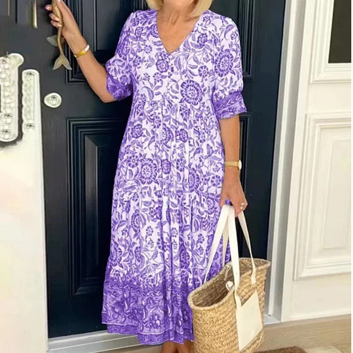 Alexiss™ Women's Plus Size Bohemian Dress - Chic & Comfortable Summer Style-5