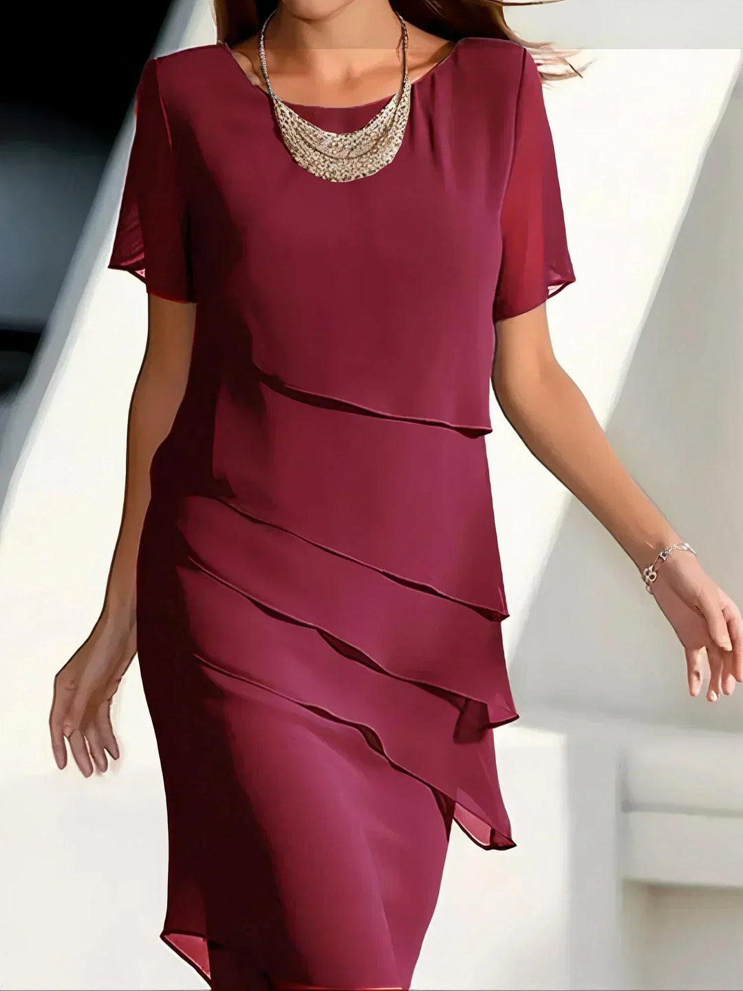 Womens Dress - Elegant Slimming Fit for Wedding Guests & Formal Events-2