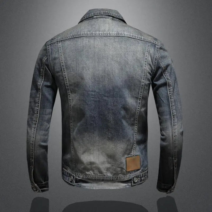 Cedric Black Denim Jacket - Stylish Zipper Closure for Women & Men 3