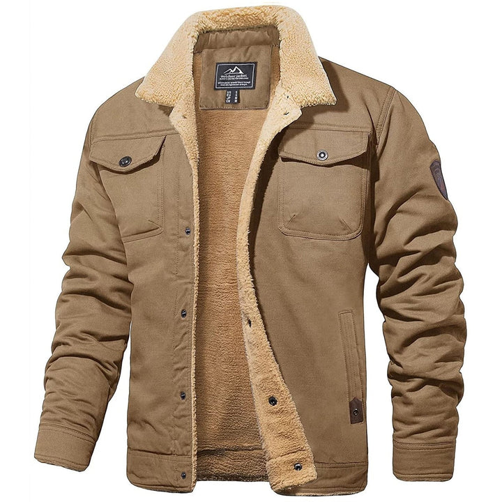 Cooper™ Black Bomber Jacket - Cozy Warmth & Sleek Style for Men 3