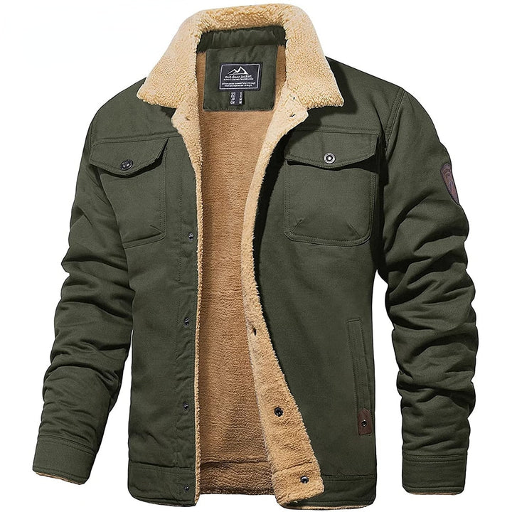Cooper™ Black Bomber Jacket - Cozy Warmth & Sleek Style for Men 4