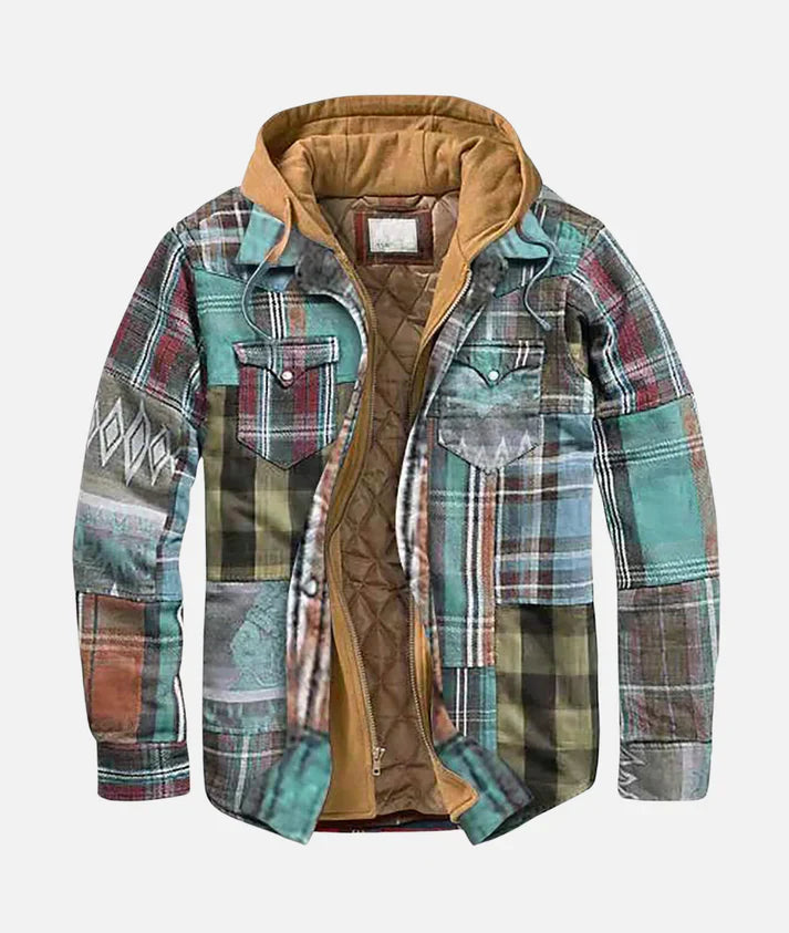 Eleanor™ Patchwork Plaid Jacket - Eye-Catching Design & Flattering Fit 0