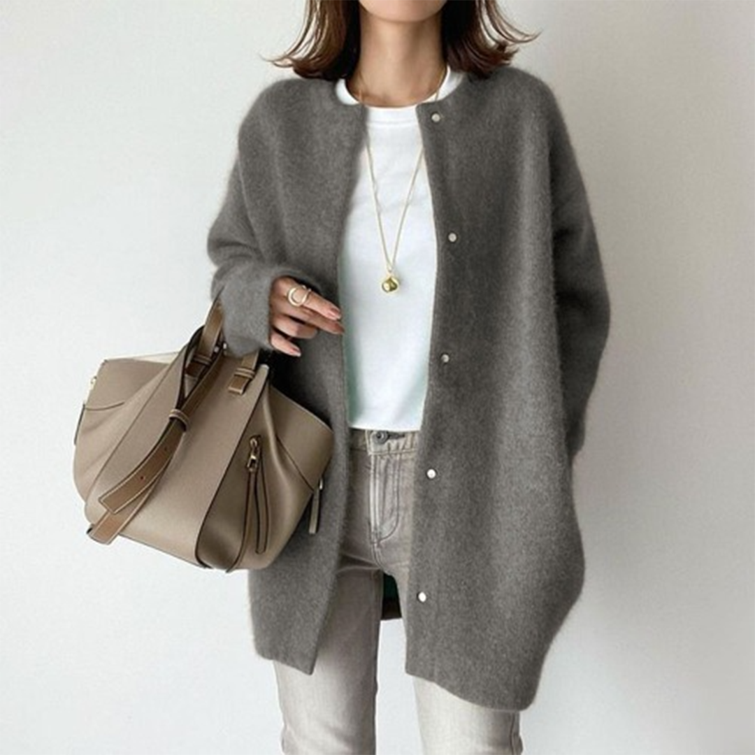 Cozy Chic Knit Cardigan Coat - Oversized Fit, Soft Fabric & Pockets 5