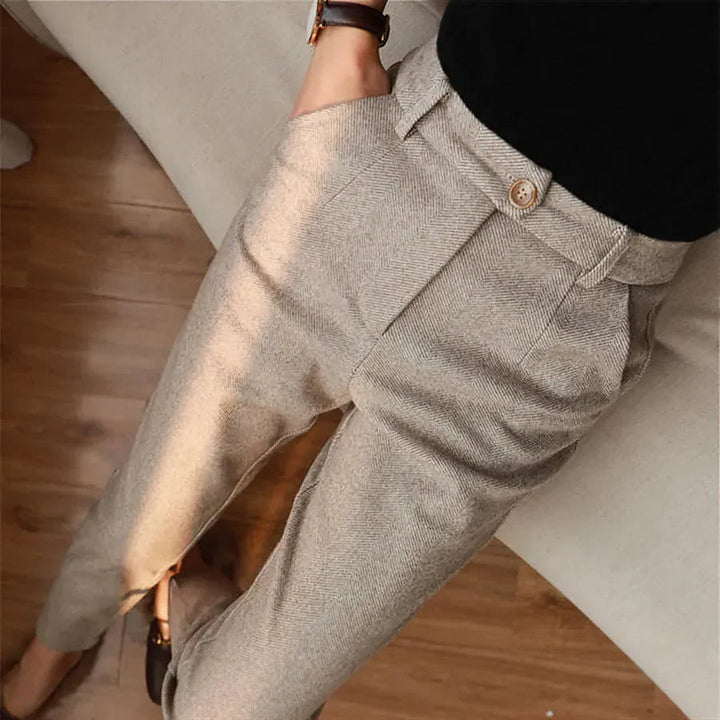 Meike - Elegant pants made of pure wool 1