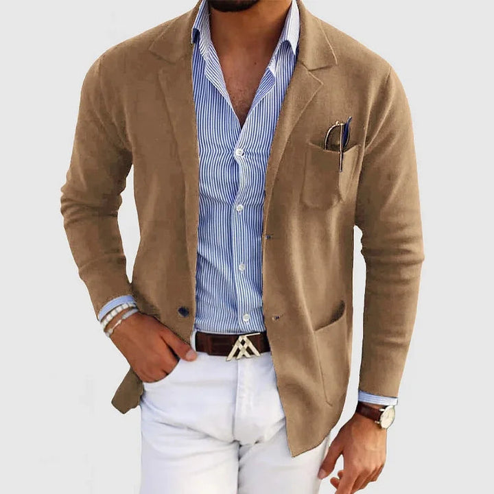 Men's Grey Blazer Jacket - Effortless Style & All-Day Comfort 2