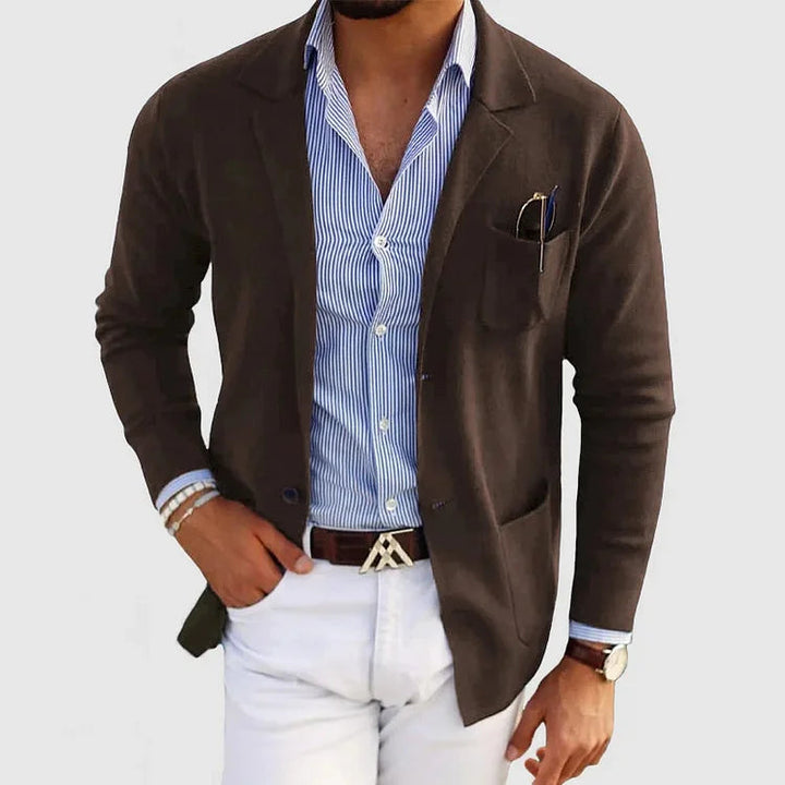 Men's Grey Blazer Jacket - Effortless Style & All-Day Comfort 3