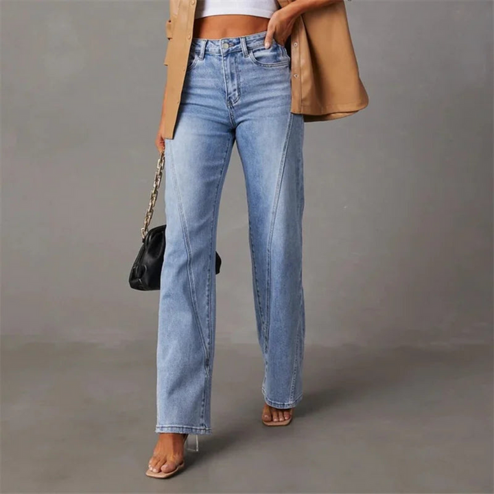 Quintina - wide jeans with a high waist 0
