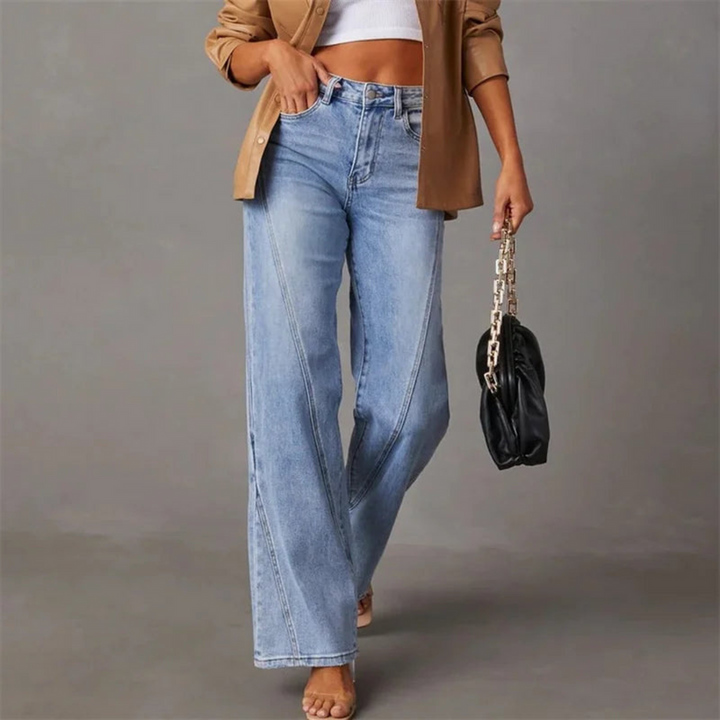 Quintina - wide jeans with a high waist 1