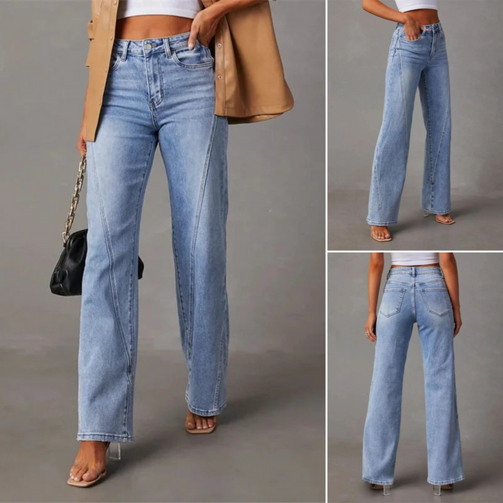 Quintina - wide jeans with a high waist 4