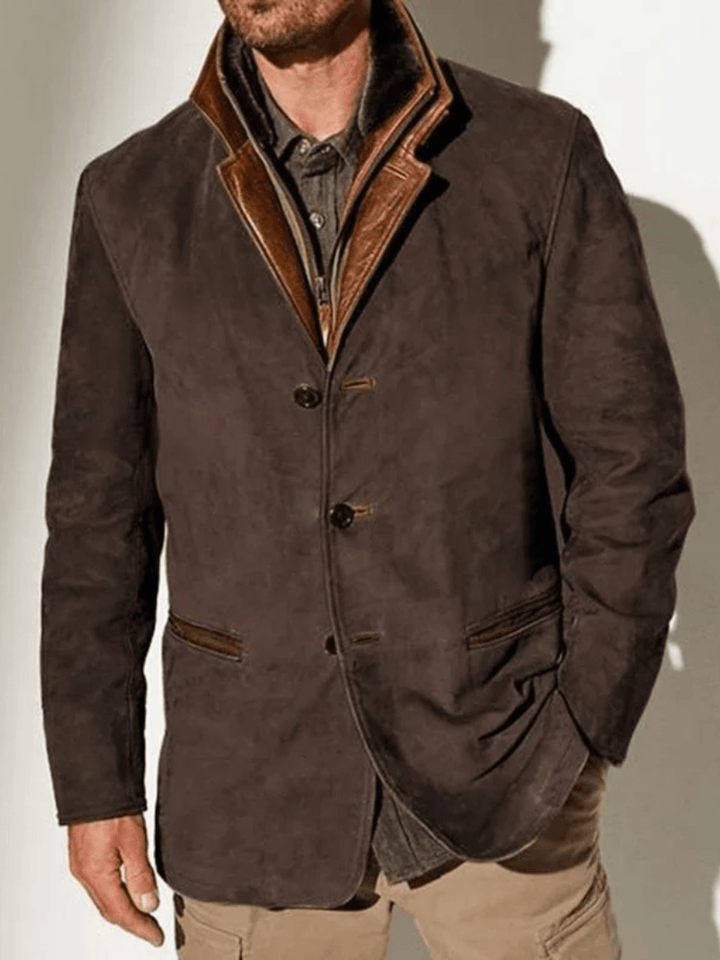 Rowan Vintage Suede Jacket - Timeless Style & Double Collar Design 2