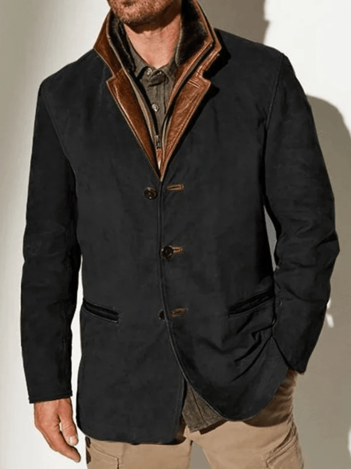 Rowan Vintage Suede Jacket - Timeless Style & Double Collar Design 4