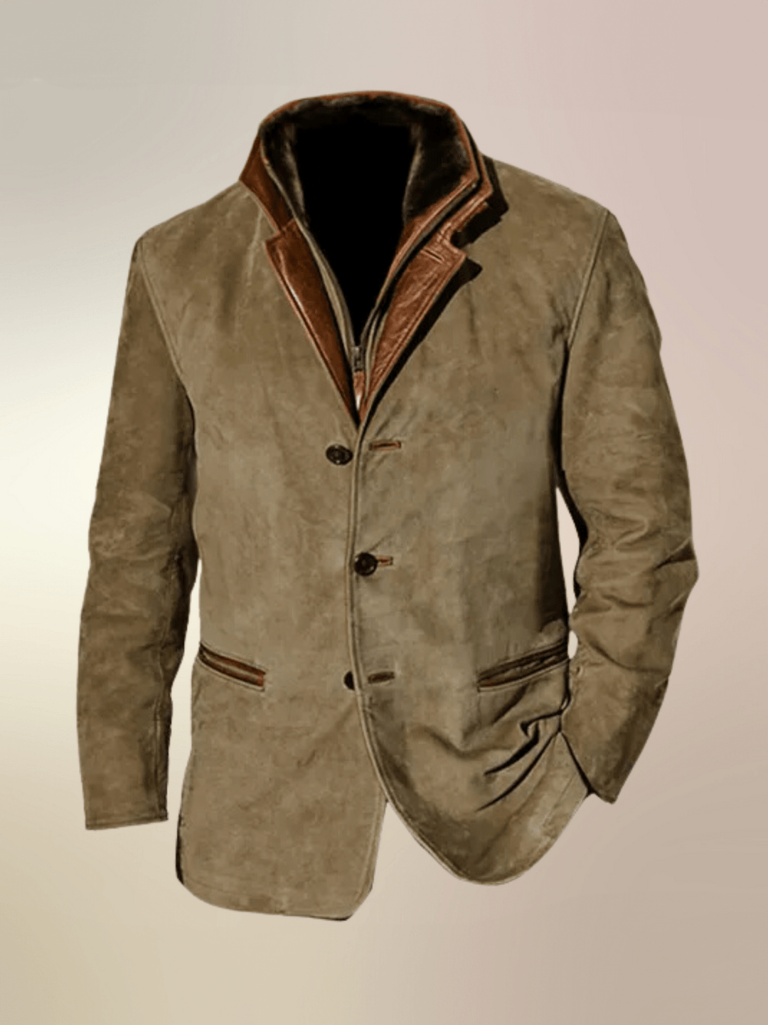 Rowan Vintage Suede Jacket - Timeless Style & Double Collar Design 5