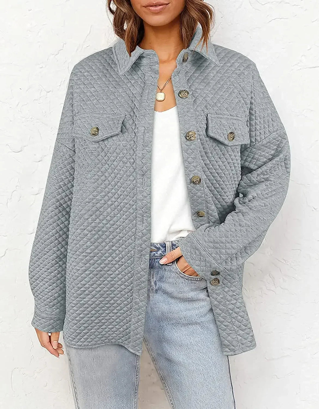 Urban Cozy Jacket - Chic Polo Neck for Stylish Autumn Layering-2