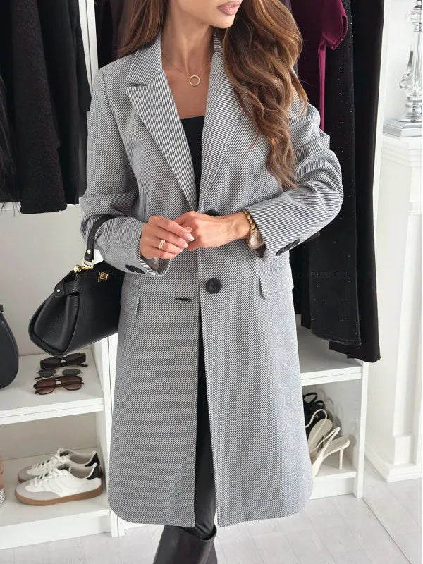 Variant image for Black Wool Coat Women - Timeless Elegance & Unmatched Comfort-6
