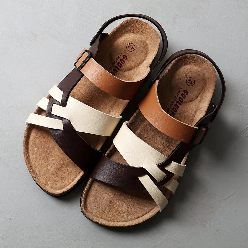 Variant image for Mens Brown Leather Sandals - Ultimate Comfort & Stylish Design-12