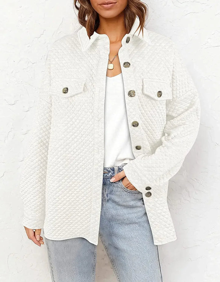 Urban Cozy Jacket - Chic Polo Neck for Stylish Autumn Layering-3
