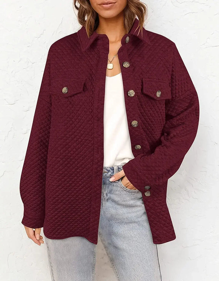 Urban Cozy Jacket - Chic Polo Neck for Stylish Autumn Layering-5