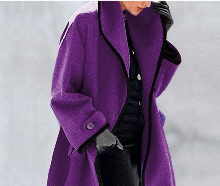 Black Trench Coat Women - Stylish Insulated Design for Warmth-3