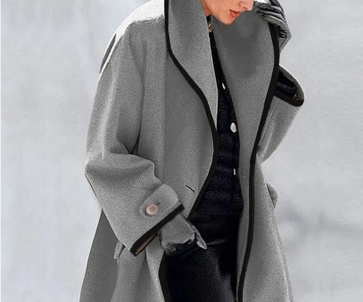 Black Trench Coat Women - Stylish Insulated Design for Warmth-4