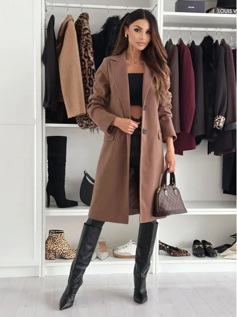 Black Wool Coat Women - Timeless Elegance & Unmatched Comfort-6