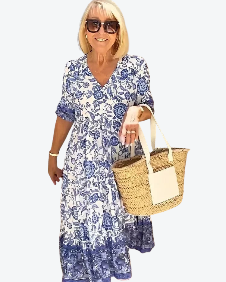 Alexiss™ Women's Plus Size Bohemian Dress - Chic & Comfortable Summer Style-2