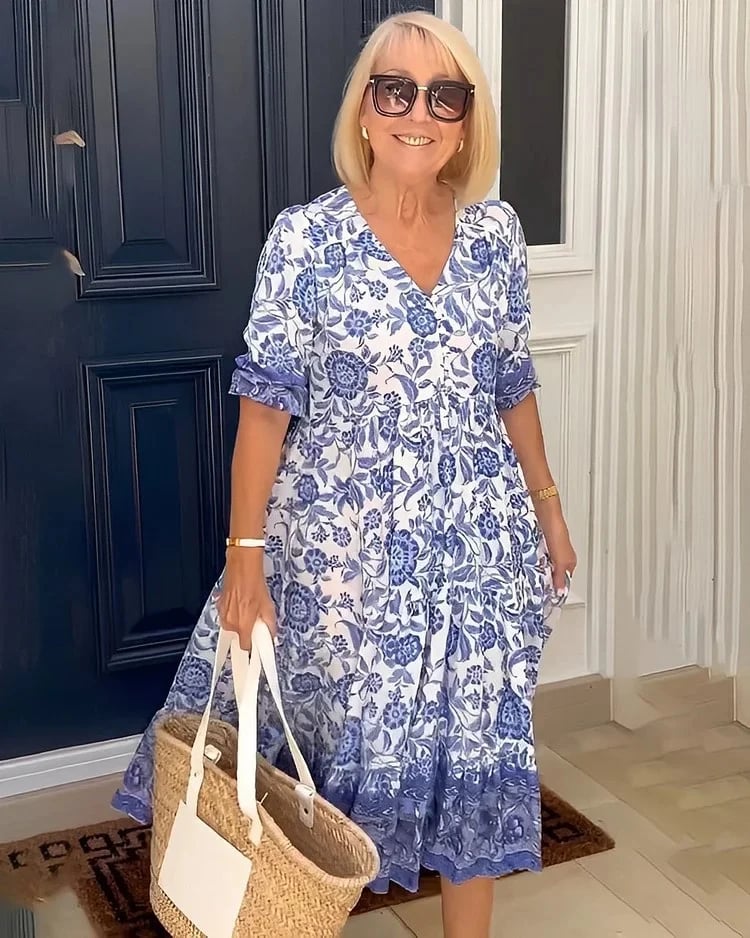 Alexiss™ Women's Plus Size Bohemian Dress - Chic & Comfortable Summer Style-3