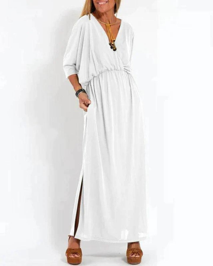 Vintage Long Sleeve Maxi Dress - Flattering Fit & All-Day Comfort-3