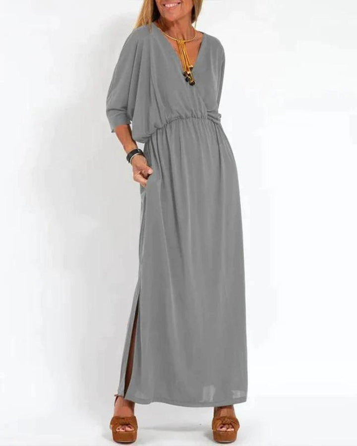 Variant image for Vintage Long Sleeve Maxi Dress - Flattering Fit & All-Day Comfort-37
