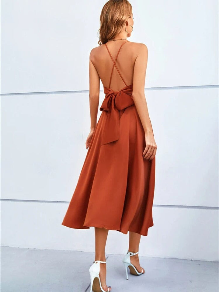 Strapless Silk Maxi Dress - Luxurious Comfort for Elegant Occasions-3