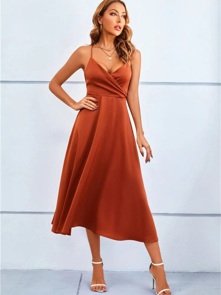 Strapless Silk Maxi Dress - Luxurious Comfort for Elegant Occasions-4