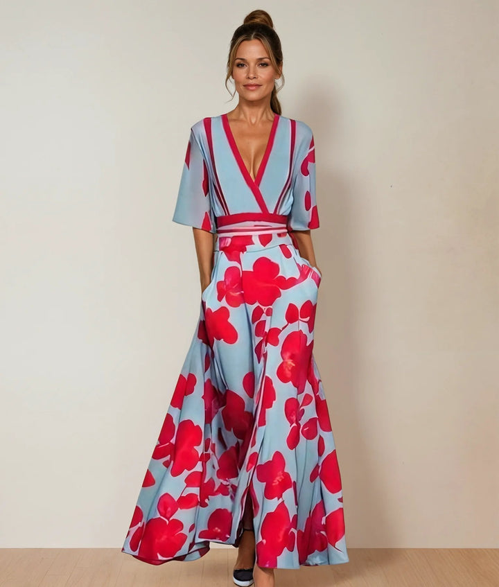 Amara Luxe Long Sleeve Maxi Dress - Elegant Fit for Any Occasion-2
