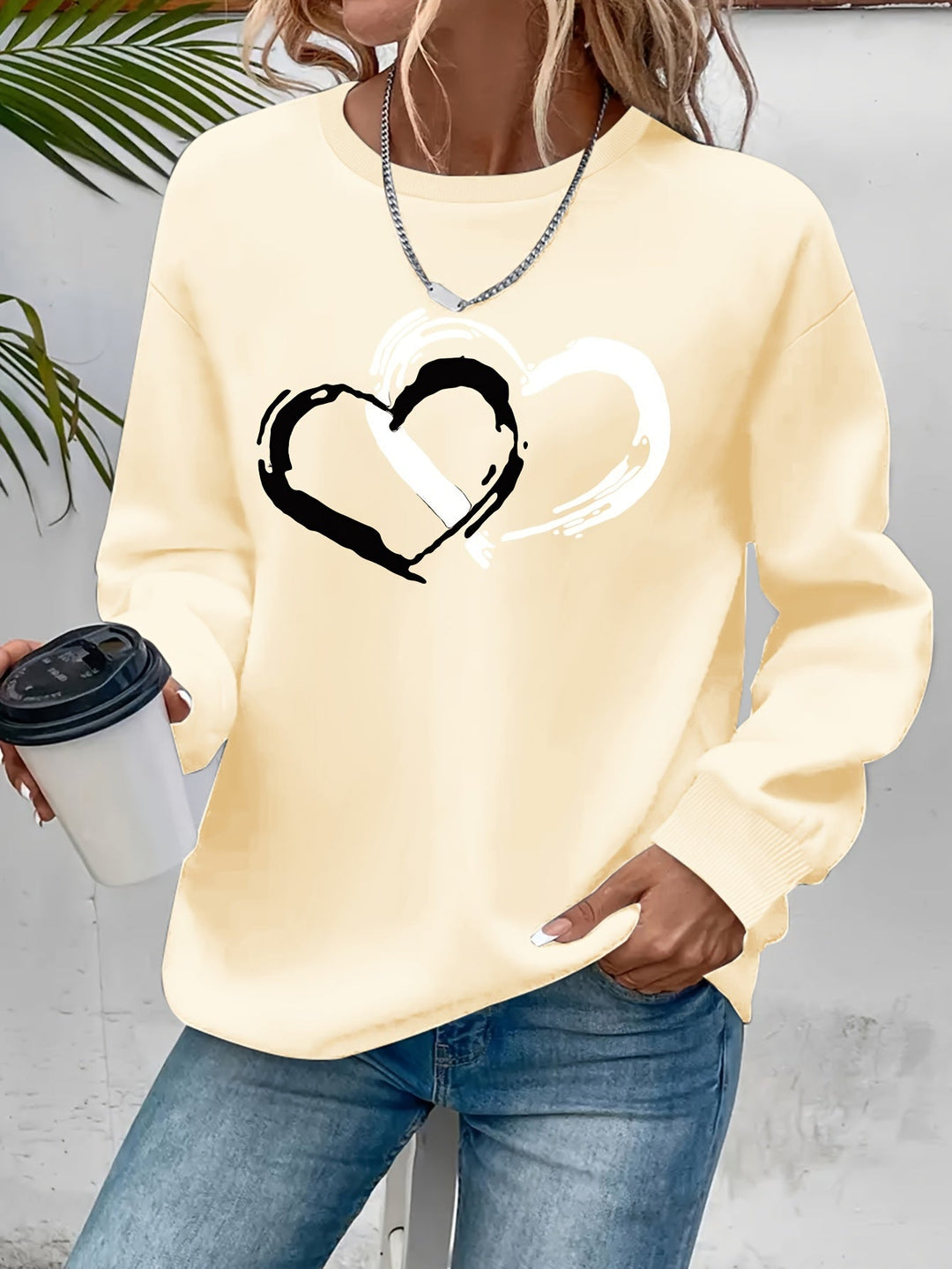 Elegant Heart Sweater - Soft, Cozy Fabric with Flattering Fit 6
