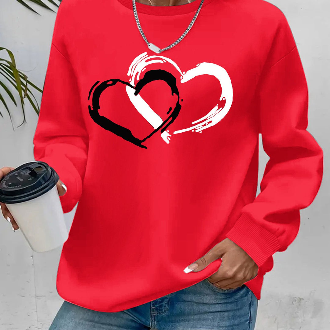 Elegant Heart Sweater - Soft, Cozy Fabric with Flattering Fit 1