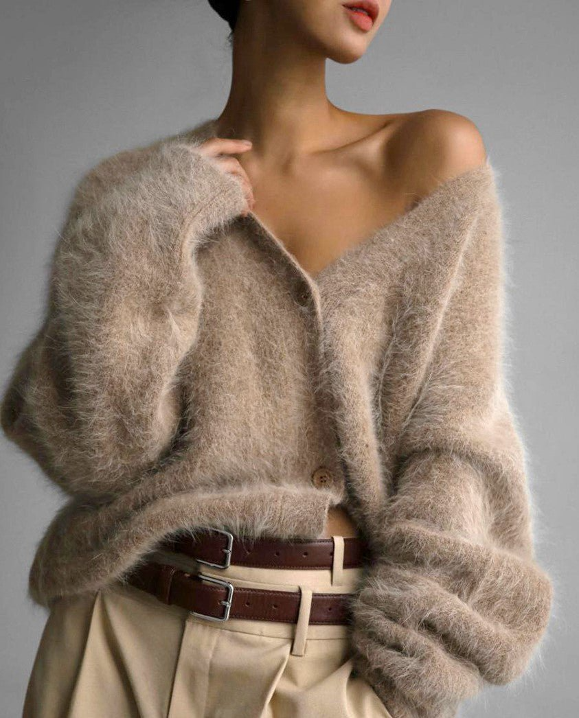 Cashmere Cardigan - Luxurious Comfort & Elegant Black Design-2